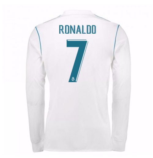 Real Madrid Domicile 17/18 - Manche Longue - Ronaldo 7